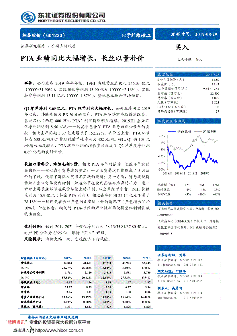 601233桐昆股份东方财富股吧(601233)  第1张