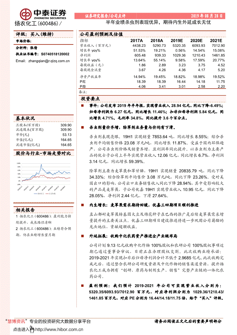 扬农化工股票股吧(扬农化工股票)  第1张